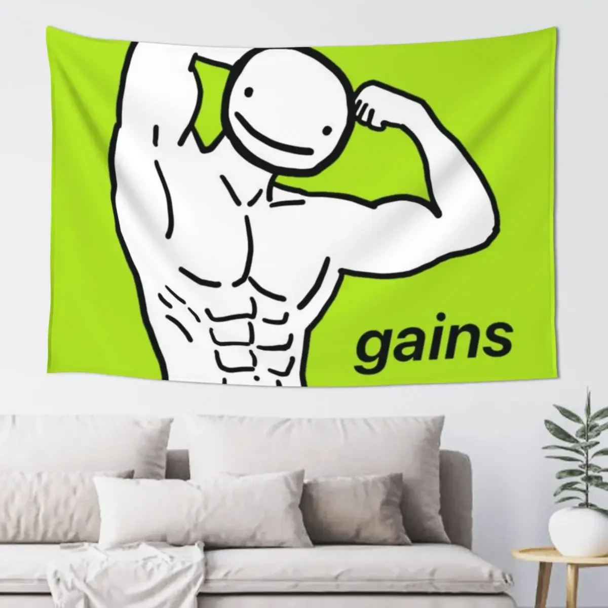 

buff dream (big muscles) Tapestry Decoration Home Aesthetic Room Decor Wall Hanging Tapestry
