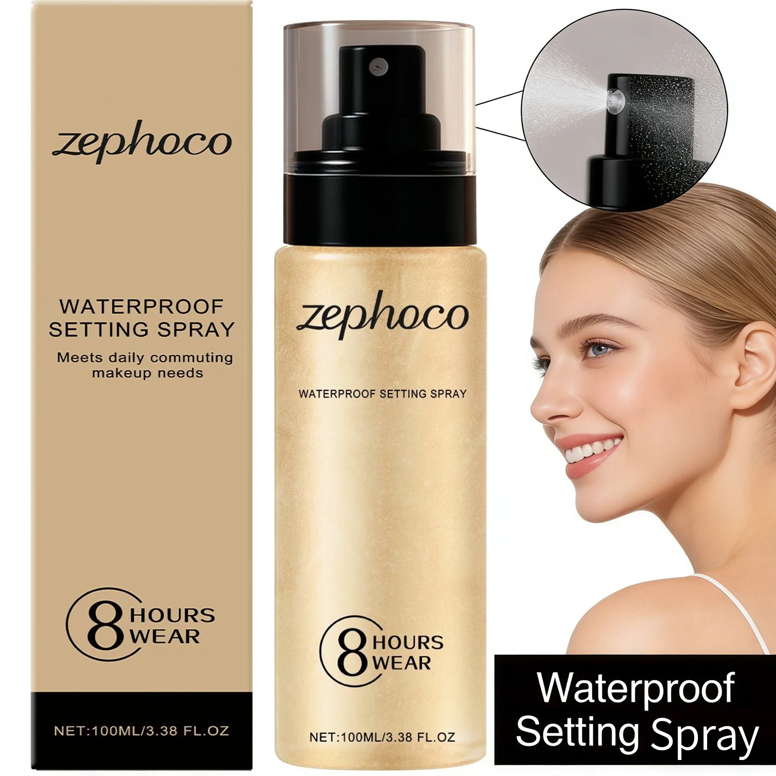 Waterdichte setting spray Matterende oliecontrolebasis Make-up Langdurige zweetbestendige hydraterende fixerende setting spray Cosmetica