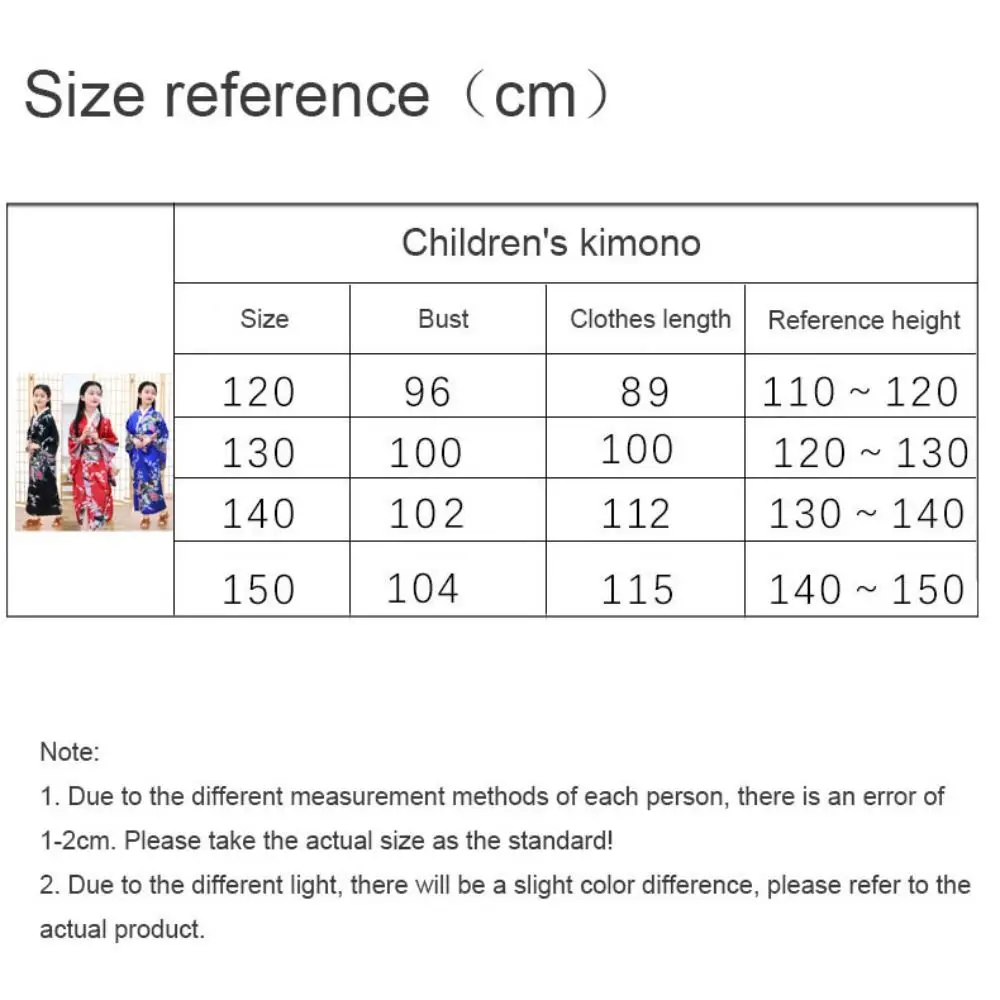 Kimono tradizionale giapponese per bambini stampato floreale Stile giapponese Bambini asiatici Sakura Girl Kimono Dress Nuova eleganza