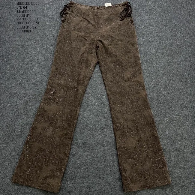 กางเกงยีนส์วินเทจเอวต่ำทรงขากว้างแบบไมโครเฟลร์ สไตล์ Y2K มิลเลนเนียม สำหรับสาวๆ ทรงหลวม ยืดหยุ่นปานกลาง