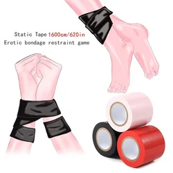 16M BDSM Adult Bondage Static Binding Tape Extra Long Portable Full Body Wrap-around Seal Disposable Erotic Multi-Use Sex Toy