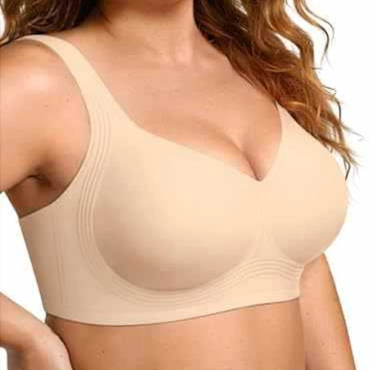 Naadloze damesbeha, verwijderbare pads Draadloze bralette, comfortabele volledige dekking, ideaal voor dagelijks gebruik in vrijetijdskleding