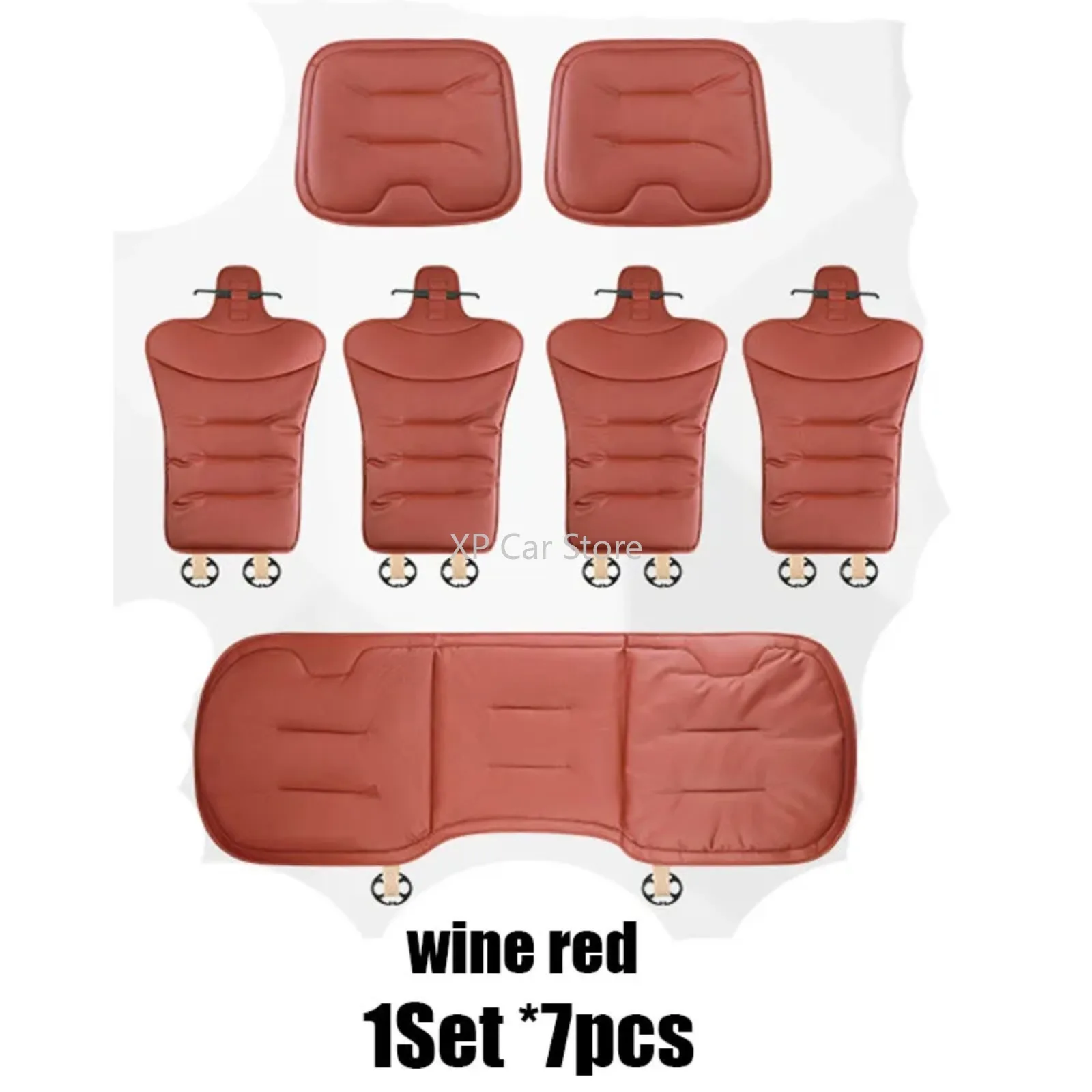 

Кожаные чехлы на автомобильные сиденья, дышащая подушка на спинку автомобиля, четырехсезонные универсальные автомобильные украшения интерьера, аксессуары для большинства моделей