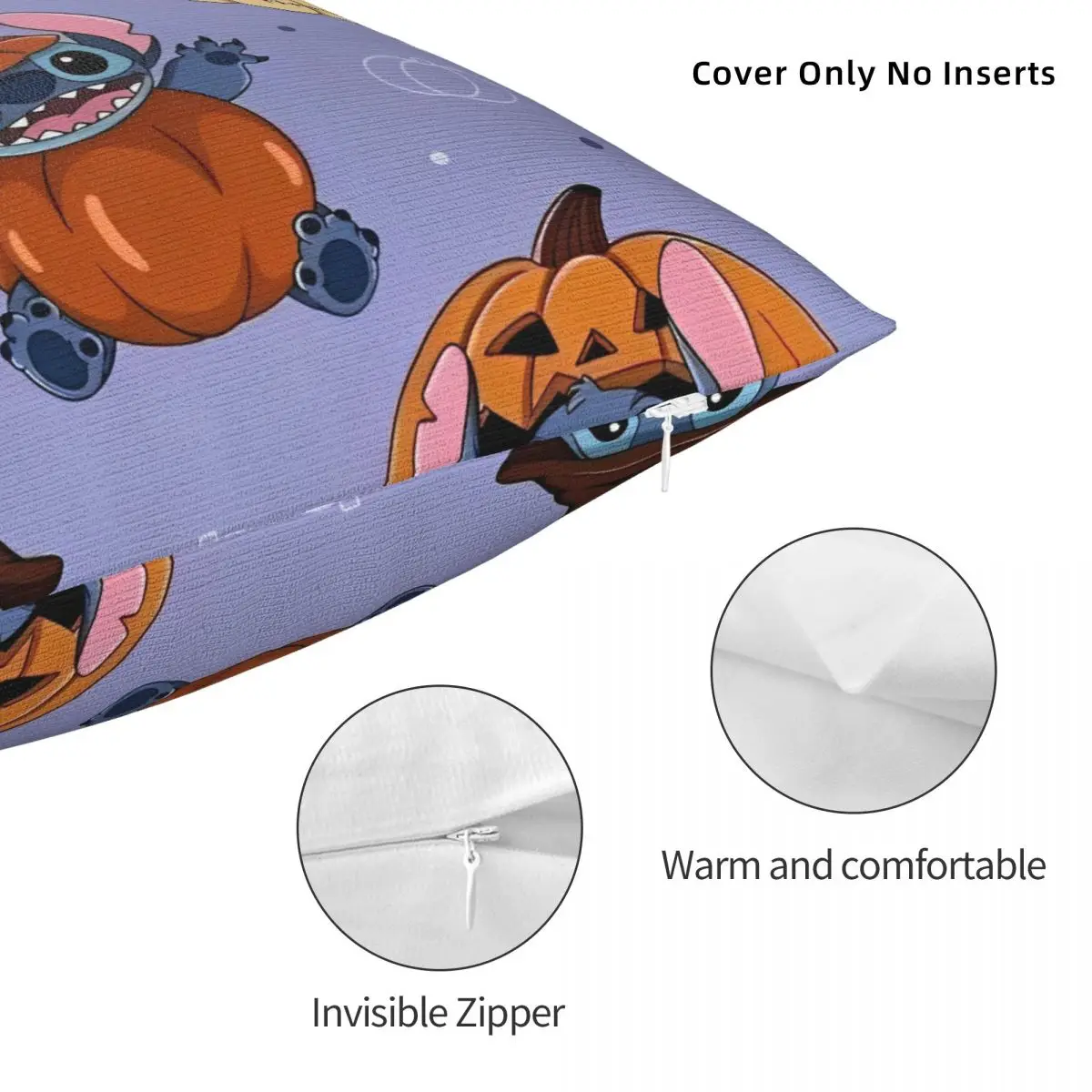 هالوين غرزة اليقطين كيس وسادة مربع وسائد البوليستر ل أريكة الجدة وسادة غطاء ديكور المنزل #5