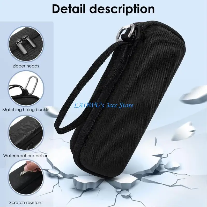 

Y8AD Scratch Resistant Case for Power 20000mAh Splashproof Storage Bag with Pocket Protable Shockproof Hard Box
