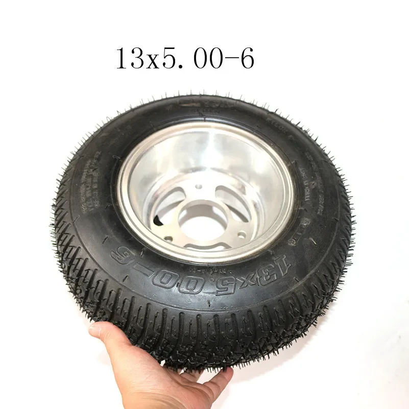 13x5.00-6 inch Tubeless Tyre Tire For ATV QUAD Bike Gokart Scooter mini Buggy Mower 13X5.00-6