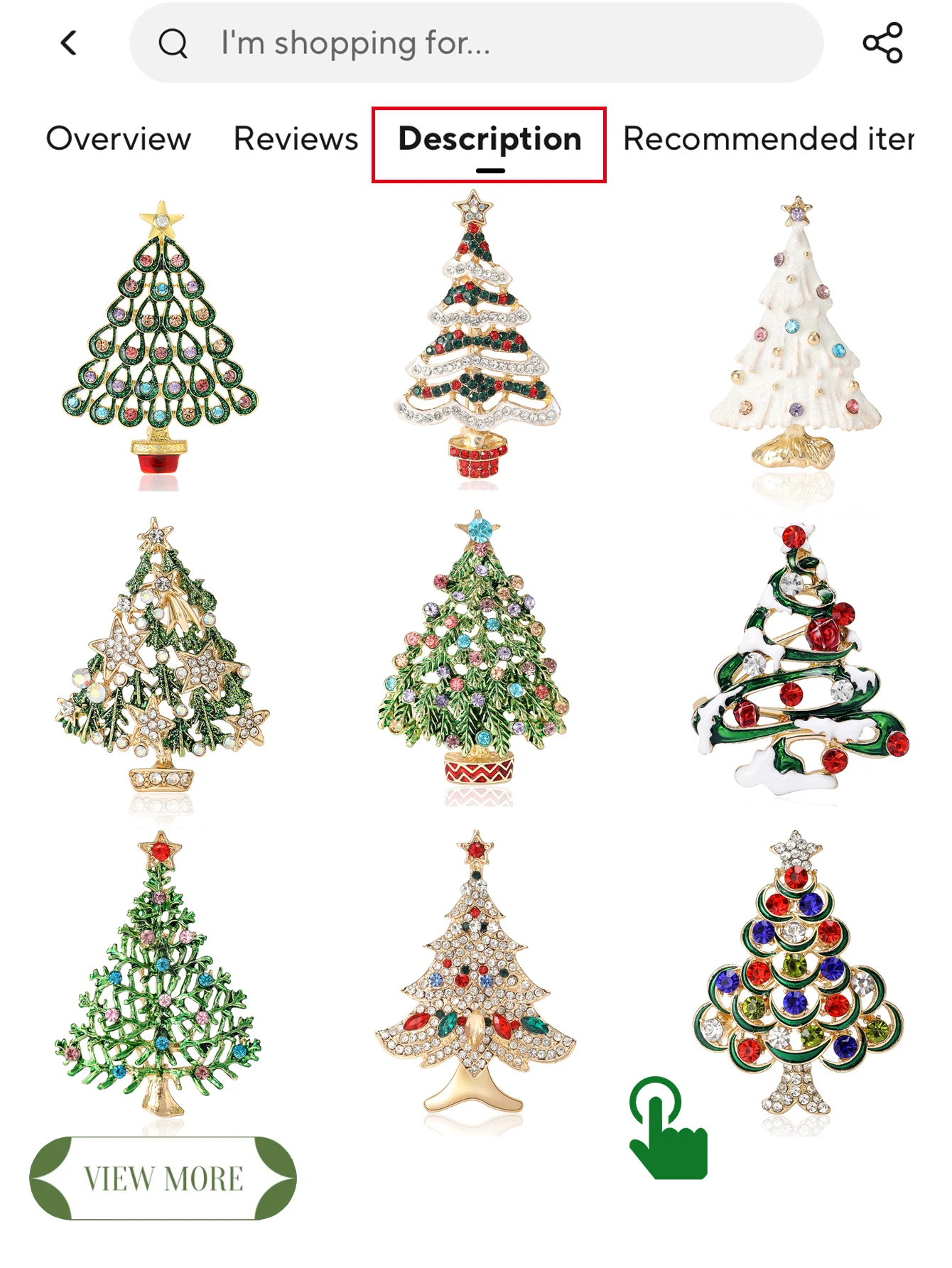 Christma’s Rhinestones Christmas Tree Brooches for Women Unisex Enamel Plant Pins Event Party Decoration Clothes Accessories image 3