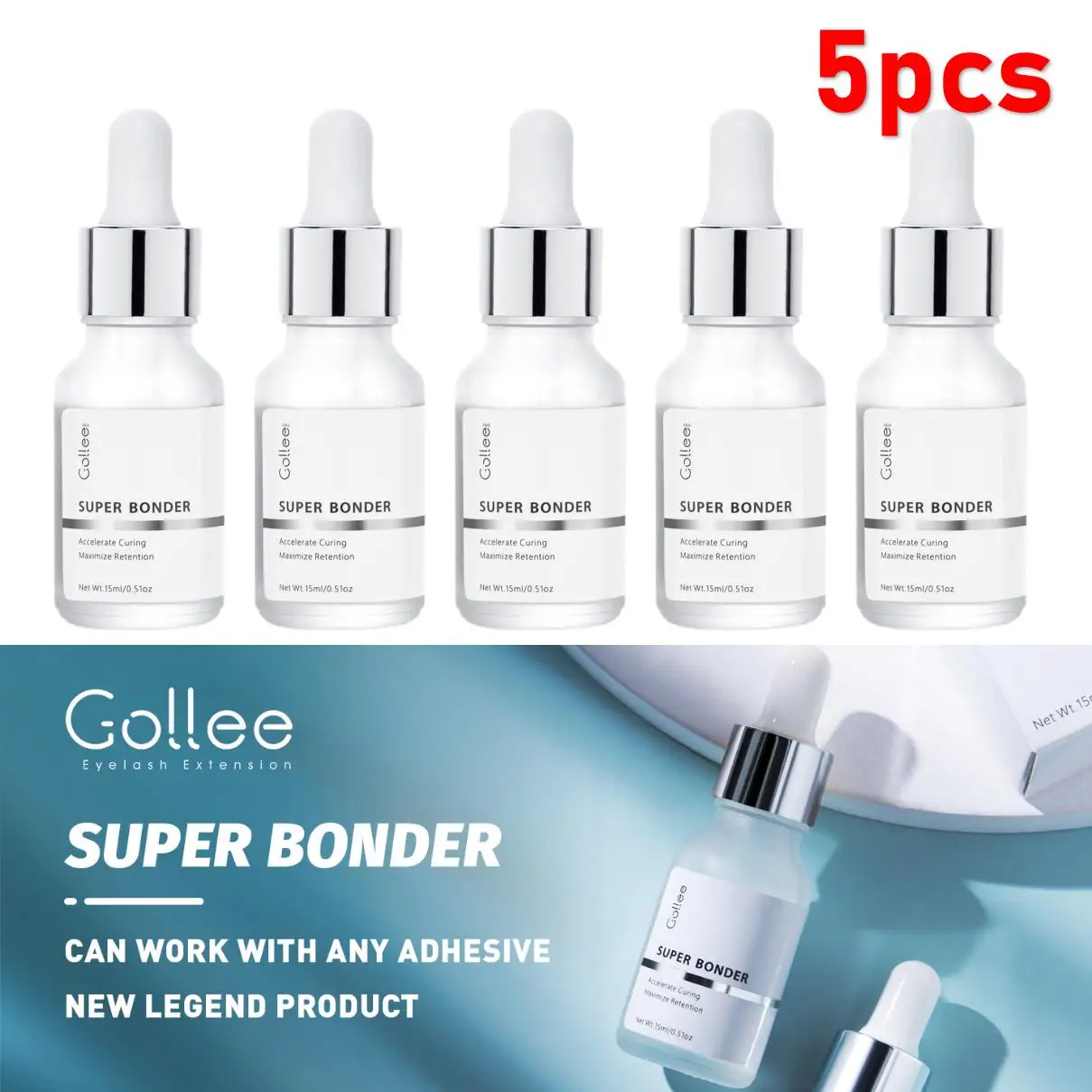 

Super Bonder Gollee after Extension Lashes for all Eyelash Extension Glue Super Bonder Fixing Agent Help adhesive for Eyelashes