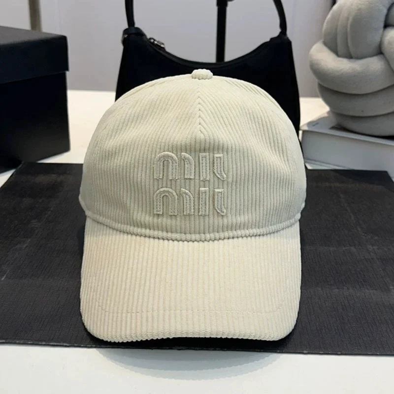 

Casual Trendy Versatile Outdoor Hats Spring summer Corduroy Pure color Baseball Caps for Men Women Adjustable peaked cap