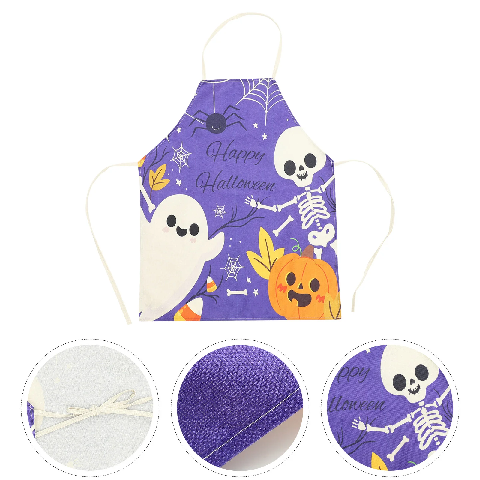 Halloween Apron Themed Housework Kitchen Serving Party Cooking Chef Dirt-proof Baking for Adults