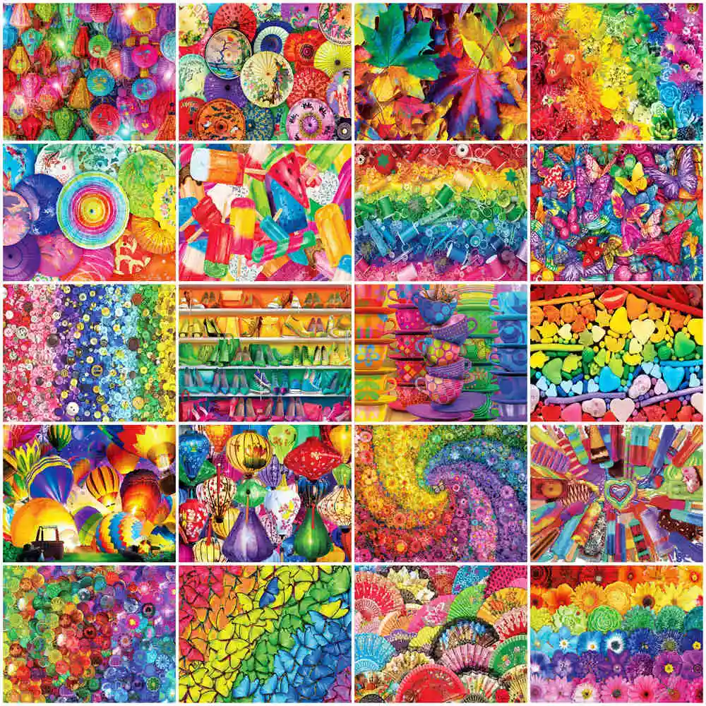 5D Diy Diamond Painting Colour Scene Full Rhinestones Embroidery Mosaic Art Cross Stitch Kits Home Decor New Arrivals 2023