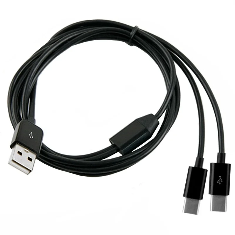 150cm Portable USB 2.0 Type A Male To 6/4/3/2Type-c USB 3.1 Male Splitter Y Charging Cable For mobile Phone Mobile Laptop Bank