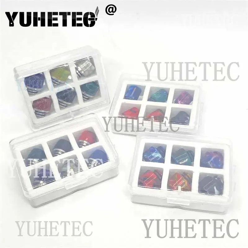 

6Pcs/Box 510 Drip Tip Resin for TFV8 Baby Random Color Multistyle New High Quality Tool Kit MTL RTA Machine Accessory