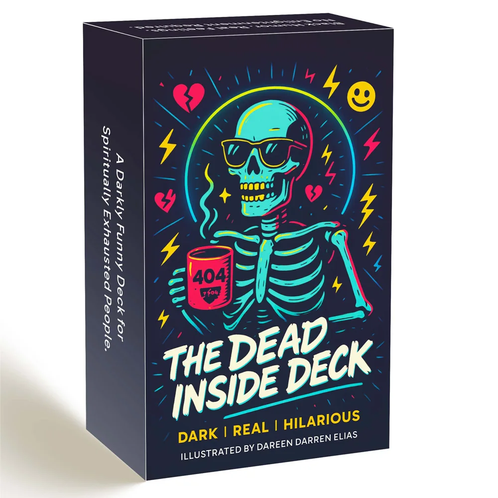 Карты Таро The Dead Inside Deck, 54 карты 13x8 см, скелетный гадальный оракул, колоды смерти ниже, карточные игры