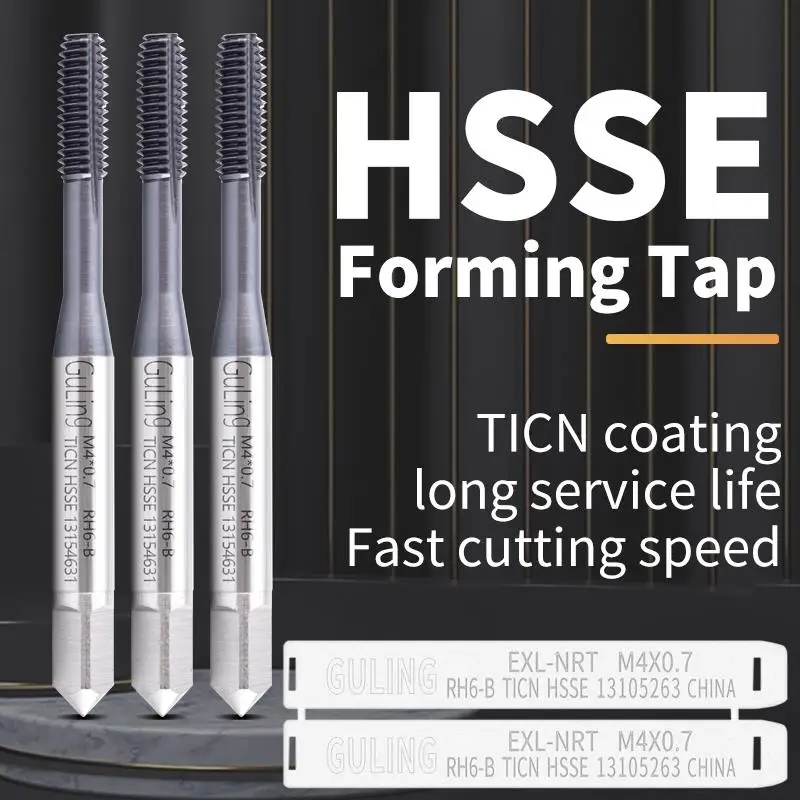 HSSE Metric With TiCN Forming Tap M0.5 M0.6 M0.7 M0.8 M0.9 M1 M1.4 M2 M3 M4 M5 M6 M7 M8 M9 M10 M11 M12 M14 M16 Screw Thread Tap