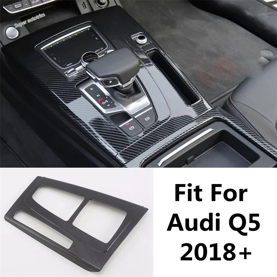 

Central Control Gear Shift Panel Frame Decoration Cover Trim For Audi Q5 2018 - 2023 ABS / Stainless Steel Interior Accessories