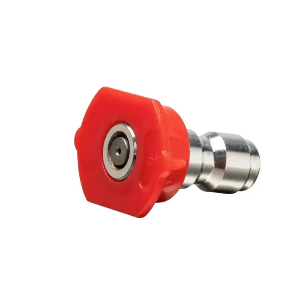 Quick Connect Pressure Washer Nozzle Tips 4000PSI Multiple Spray Degrees Spray Nozzle Kit Fan-Shaped Gun Head Adjustable Orifice