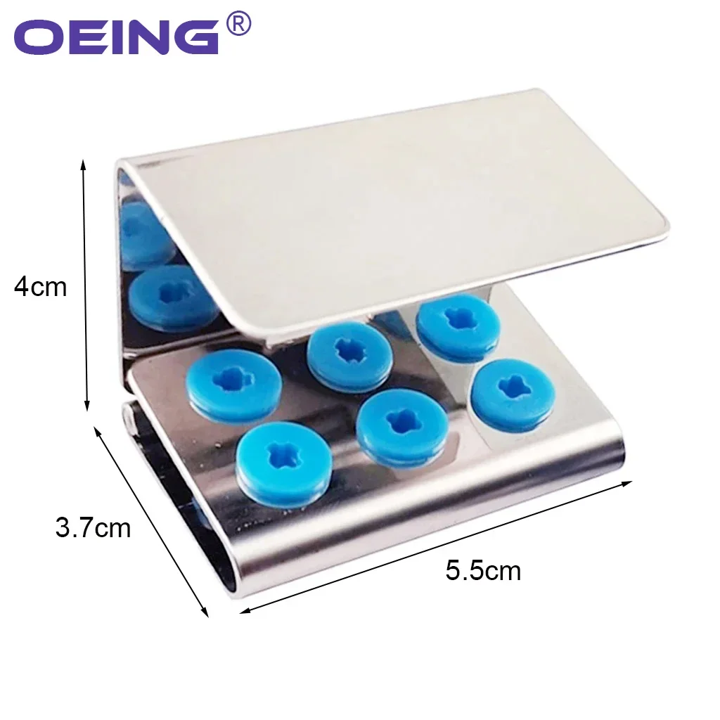 OEING 6 Holes Dental Ultrasonic Scaler Tips Holder Tip Sterilizer Storage Case for Dental Equipment EMS NSK Satelec Sirona DTE