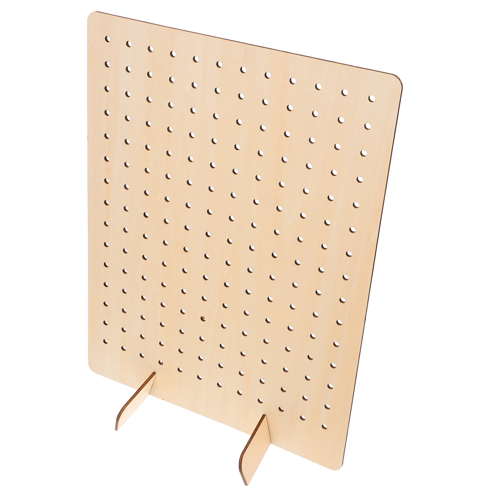 

2pcs Wooden Pegboard Display Stand Desk Organizer Racks for Craft Shows Jewelry Earring Necklace Handmade Fair Storage Solution