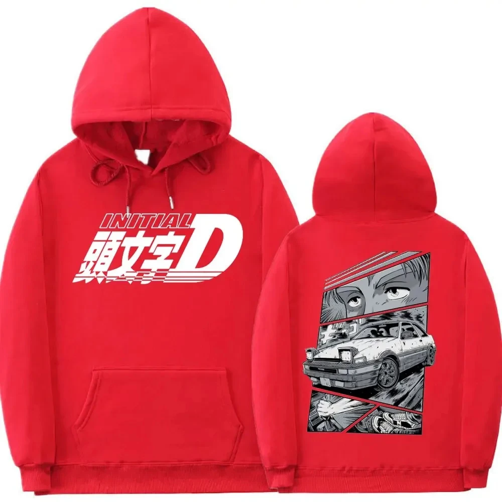 Boys Drift Anime AE86 Initial D Hoodie Akina Downhil Hoodies Men Women Oversized Fashion Kids Sweatshirt Men Hip Hop Streetwear