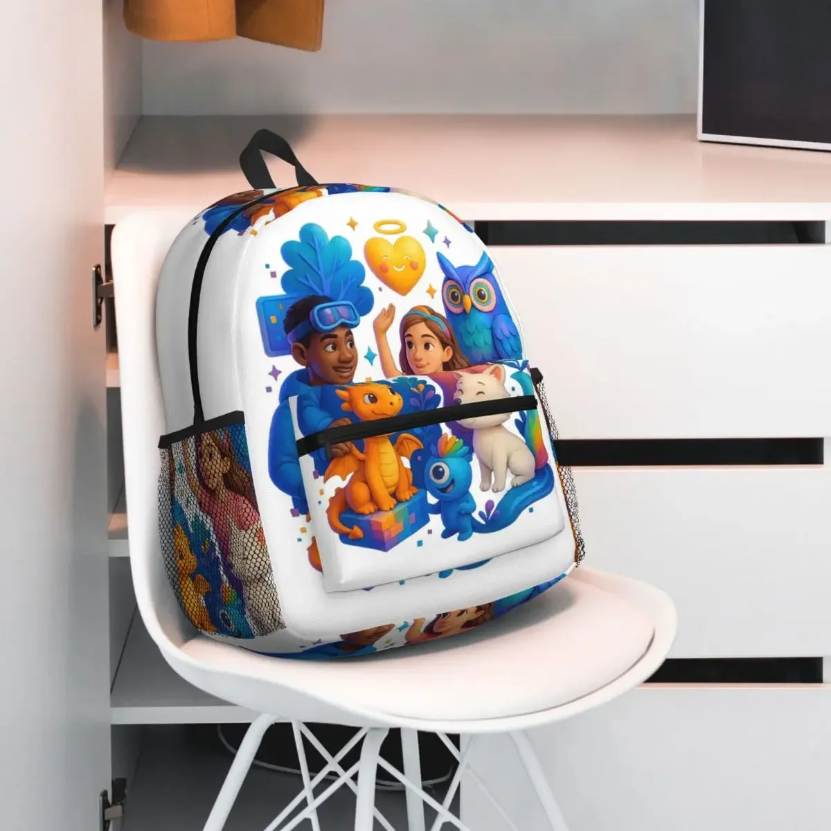 

Рюкзак с коллажем Guardians Of The Mystical Realm, рюкзак большой вместимости, детская сумка для книг, школьная сумка, сумки на плечо для мужчин и женщин