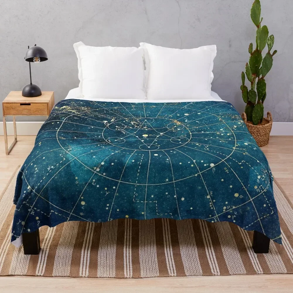 Star Map :: City Lights Throw Blanket manga Hairy Hairys Blankets