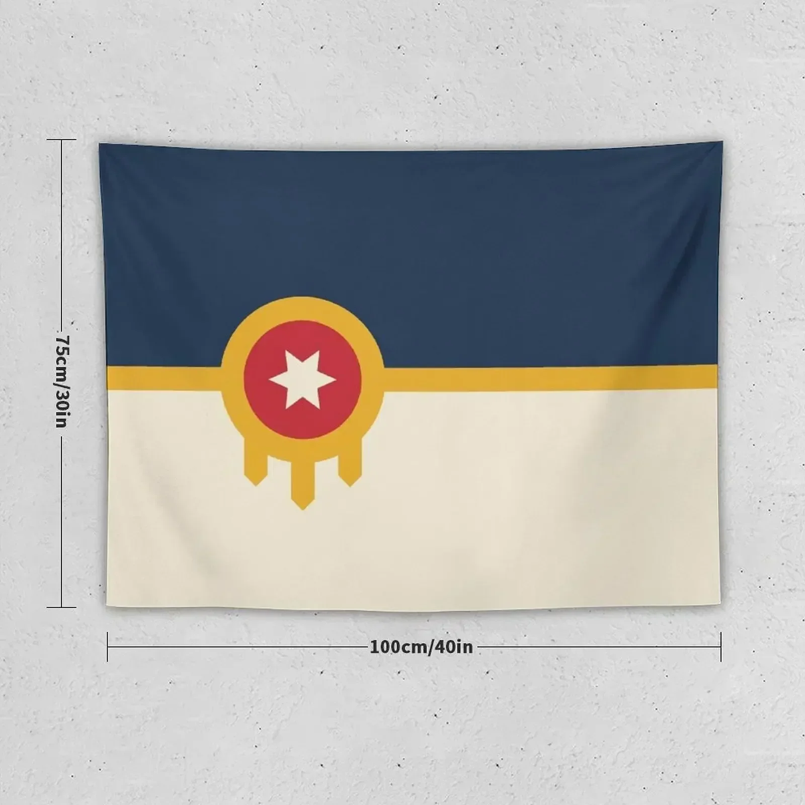 Tulsa Flag Tapestry Bedrooms Decorations Room Decoration Korean Style Tapestry