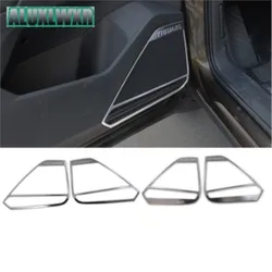 Interior Ring of Stereo Speaker Trim Cover Decorative Panel Stainless Steel Audio 2017 To 2024 for Volkswagen VW Tiguan 2 MK2