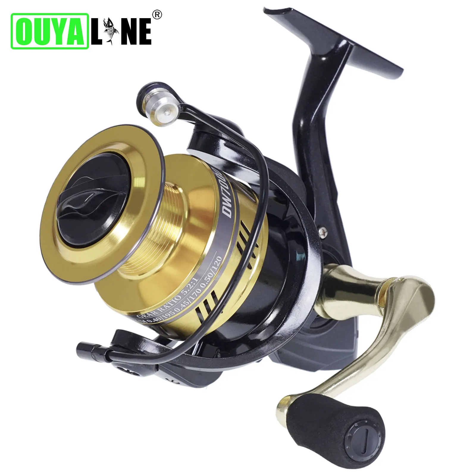 

Fishing Spinning Reel DW2000-7000 Coil Saltwater 8kg Max Drag 6+1BB 5.2:1 Carretilha De Pesca All Metal Body Moulinet Peche Carp