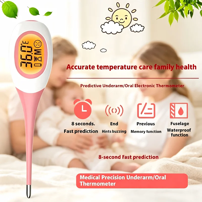 AiQUE Haustier-Thermometer mit Großem Digitaldisplay Schnellmessendes Hunde- und Katzen-Elektronikthermometer Tiermedizinisches Gerät Veterinärwerkzeug – Detail 7