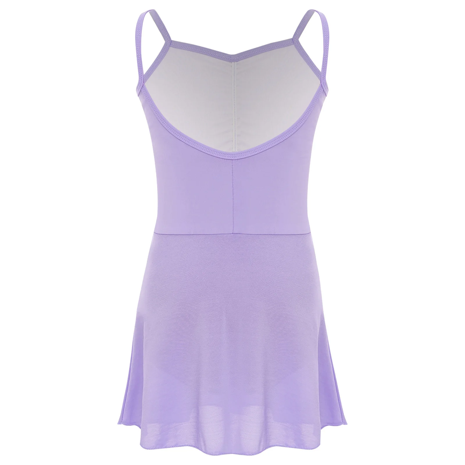 Body da ginnastica per bambini con canotta per ragazze, abito da balletto, abito in tulle senza schienale per abbigliamento da allenamento per prestazioni di riscaldamento