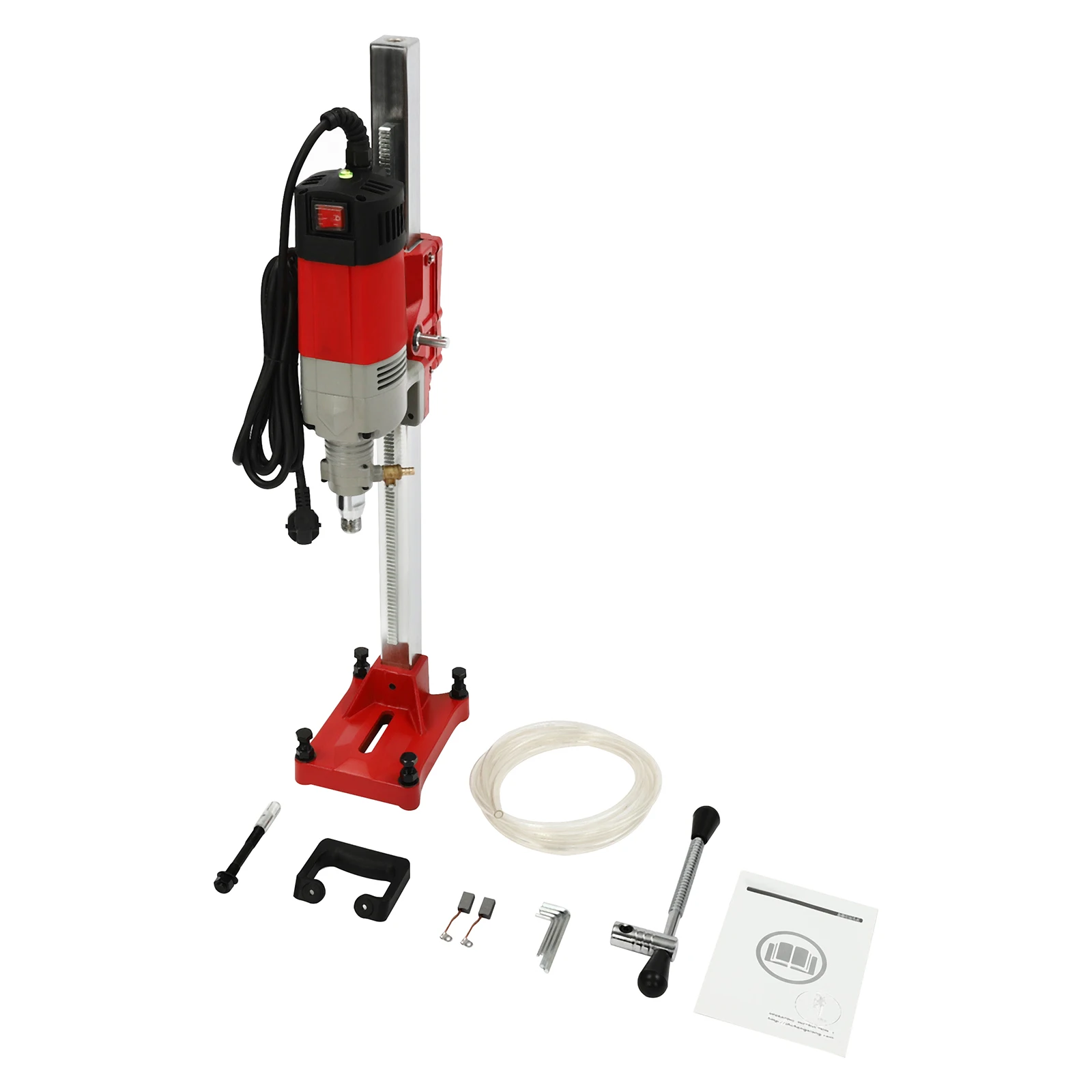 2.3KW Concrete Core Drill Rig Stand Core Drilling Machine Power Tool for Concrete and Cement Max Drilling Diameter 165MM