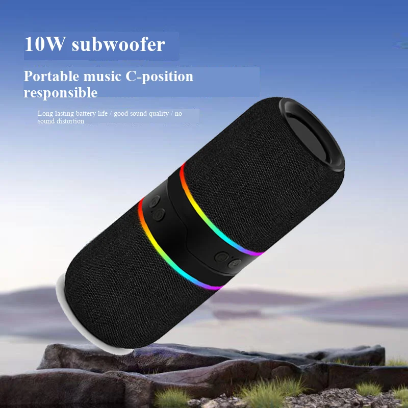 Magnetic Bluetooth Speaker with Heavy Bass, Outdoor Car-Mounted and Household Desktop Split-Type 2-in-1 Mini Audio