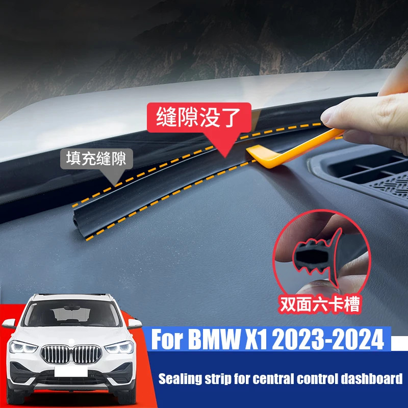 

Для BMW X1 U11 U12 2023 2024 2025 уплотнительная лента и звукоизоляционная резиновая лента для приборной панели центрального управления
