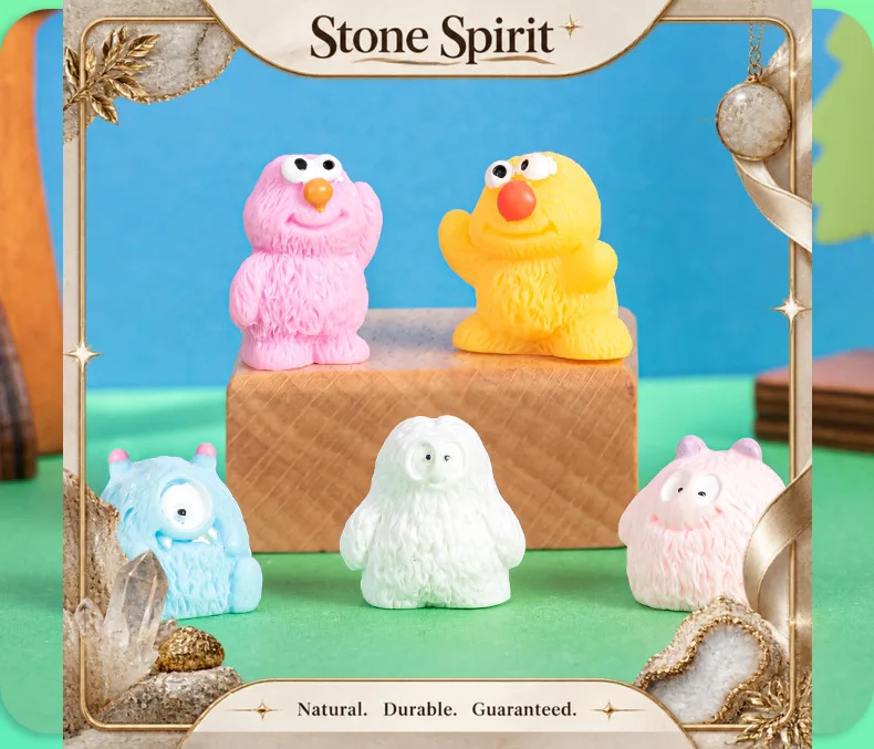 【Natural】Cute and Healing Little Monster Computer Desk Mini Ornament