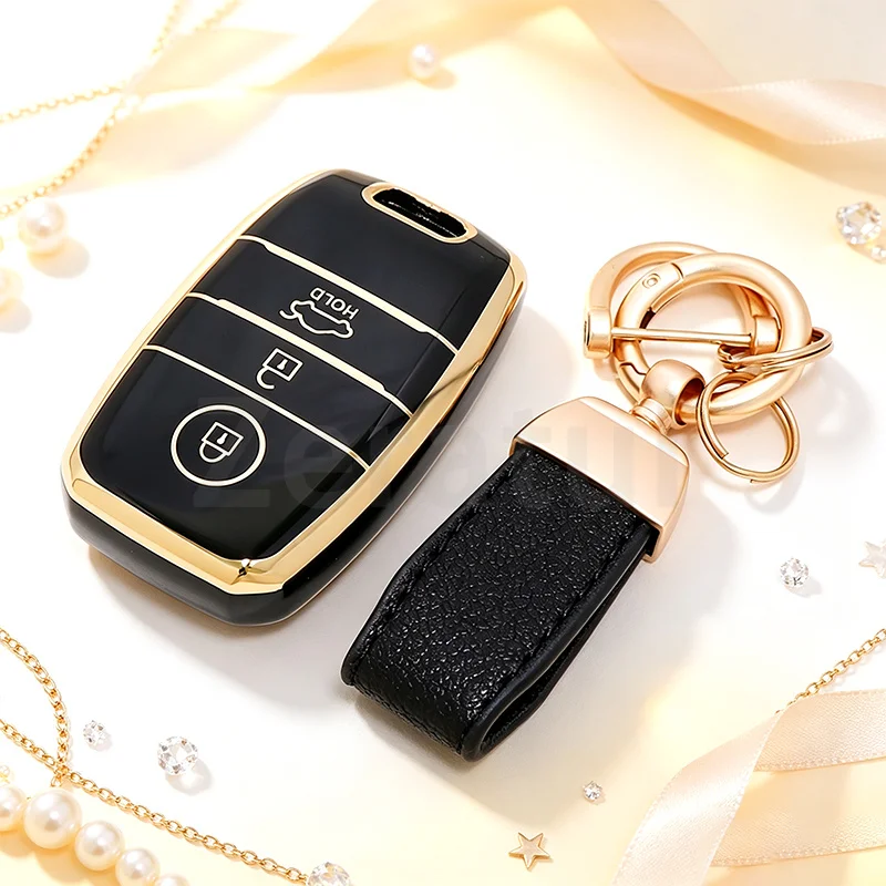 3 Buttons TPU Shell Fob Car Remote Key Case Cover for KIA Sportage Cerato Optima K2 K3 K4 K5 RIO Picanto Soul Sorento Sedona