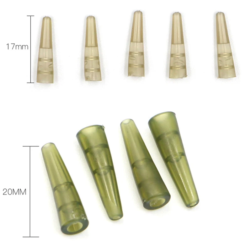 50Pcs Gummi Schnell Ändern Haken Hülse Schlauch Anschlüsse Angelschnur Haken Hülse Linie für Haar Ronnie Rigs Angeln Zubehör – Detail 1