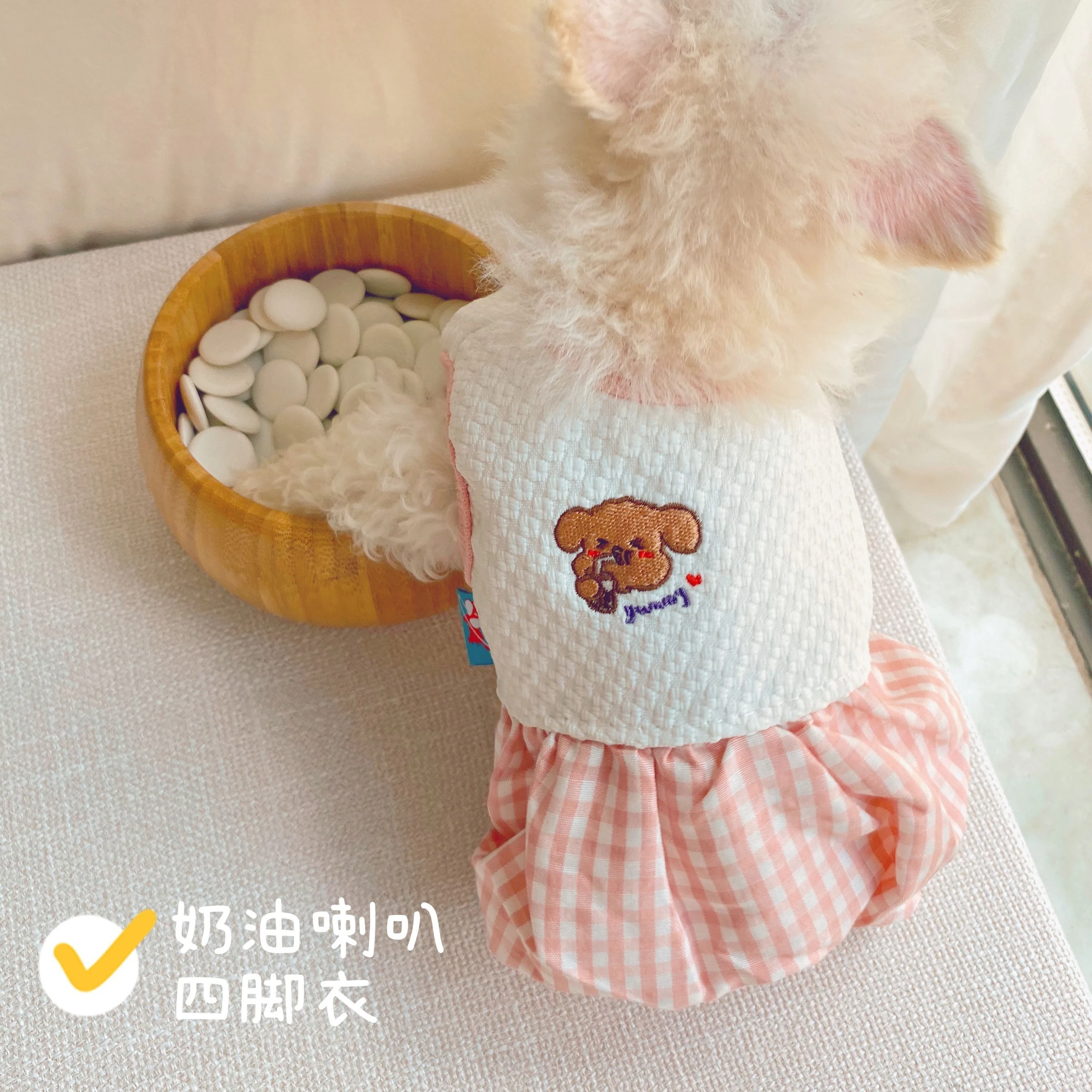 Four legged clothing pet clothing dog clothing cute lantern teddy dog bear