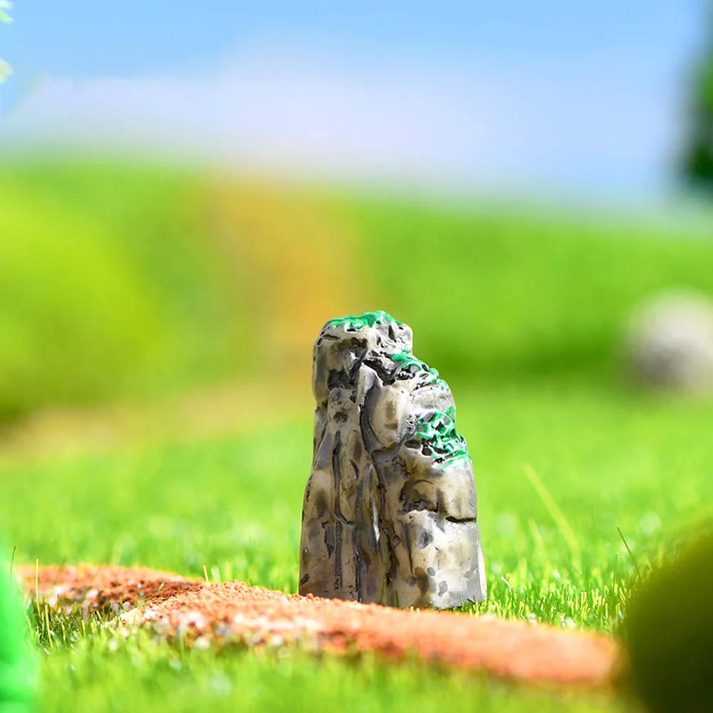 

3pcs Mini Resin Fish Tank Decoration Bonsai Fake Mountain Indoor Miniature Lifelike Waterproof Natural Resin Fish Tank Mountain