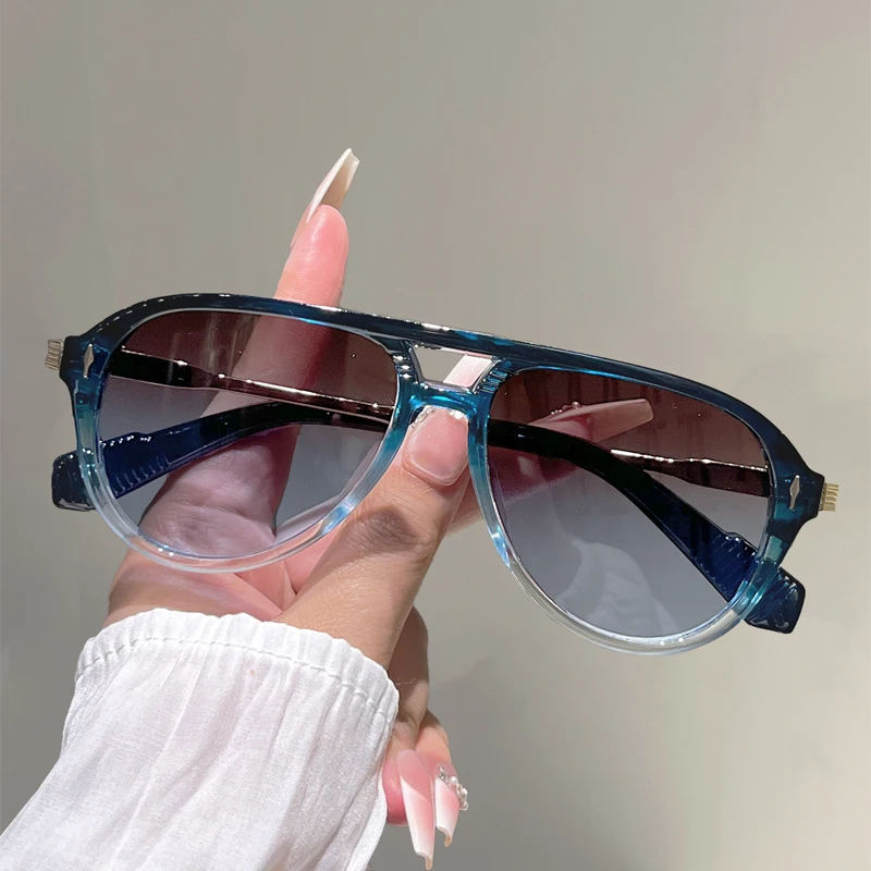 KAMMPT Übergroße Piloten-Sonnenbrille für Herren, Modische Outdoor-Freizeitbrille für Damen, 2026 Neu im Trendigen Markendesign, Reise-Sonnenbrille