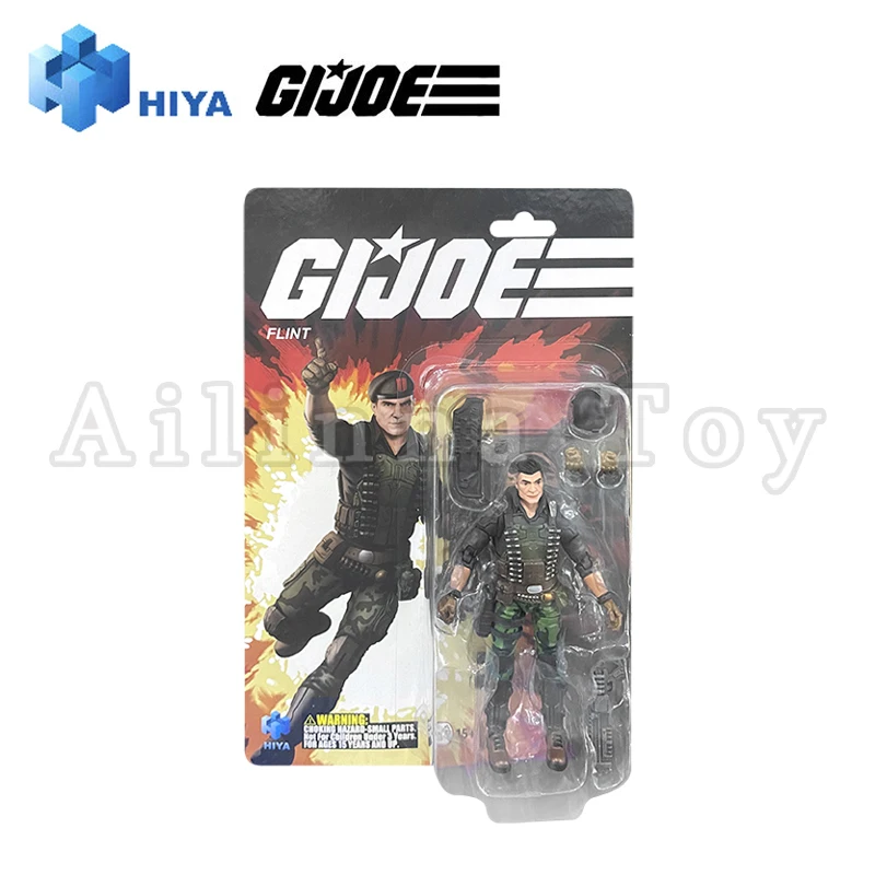 HIYA 1/18 4inch Action Figure Exquisite Mini Series G.I.JOE Flint Anime For Gift