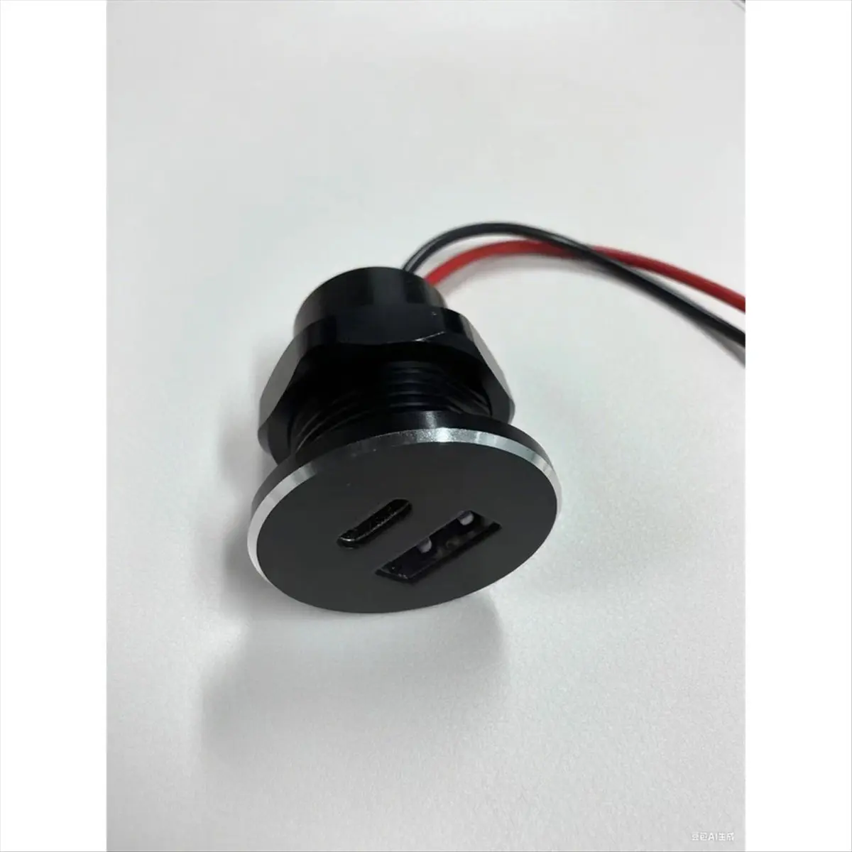 12V USB Outlet Recessed Mount 30W PD Type-C & 18W QC3.0 Aluminum Fast Car Charger Port for RV Trailer Truck Boat