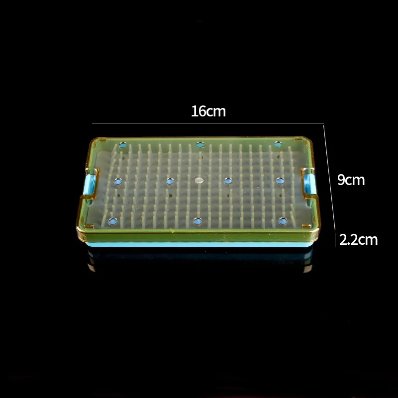 Caja de esterilización para microinstrumentos oftálmicos, caja de almacenamiento de silicona para herramientas resistentes a altas temperaturas y a presión para ora