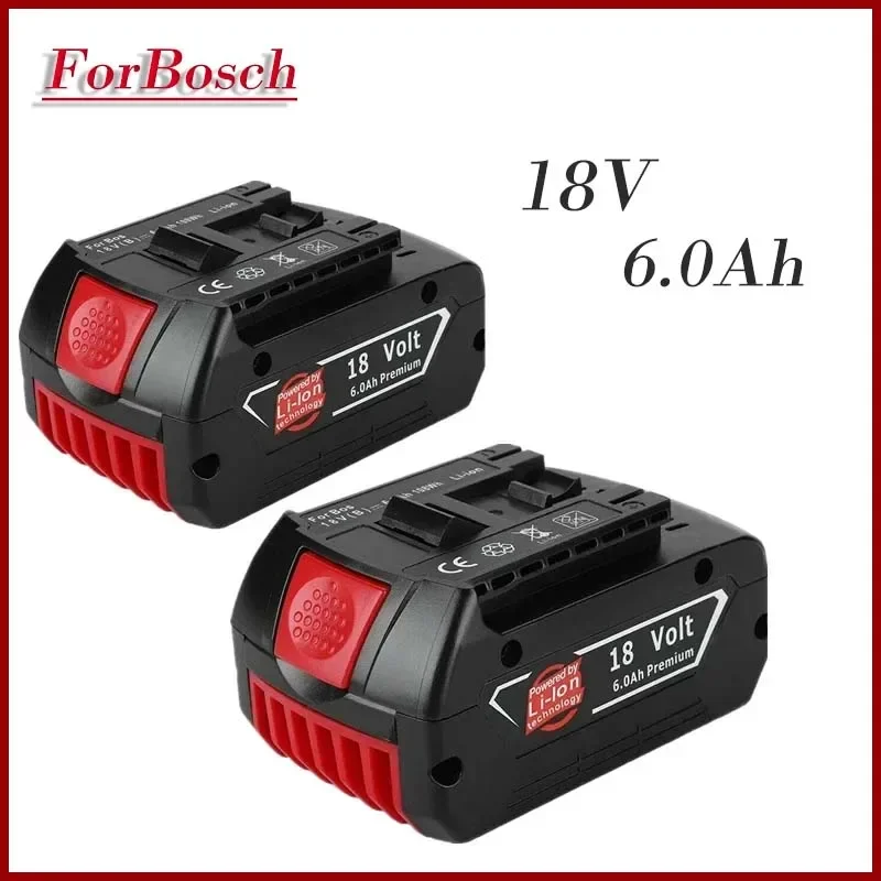 

2024 18V 6000mAh Bosch 18V 6.0A Backup Battery Rechargeable Battery Bosch BAT609 Indicator Light Portable Replacement