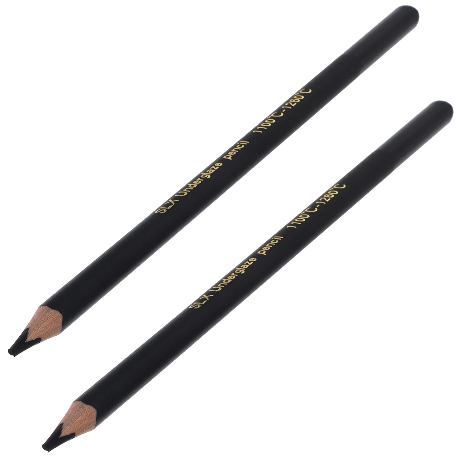 

2 Pcs Underglaze Pencil for Ceramic Multifunctional Black Pens Crafts Decorative Hand-painted Convenient Pottery Wood