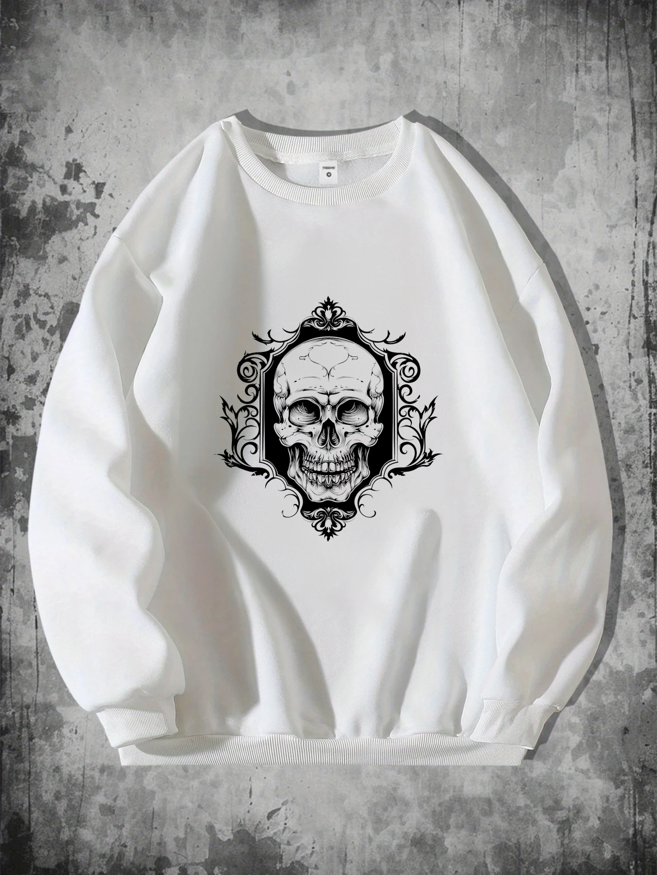 

Мужские футболки для бега, винтажная одежда 90-х годов, осенняя футболка с длинными рукавами и рисунком черепа, футболка с графическим принтом, повседневный бег