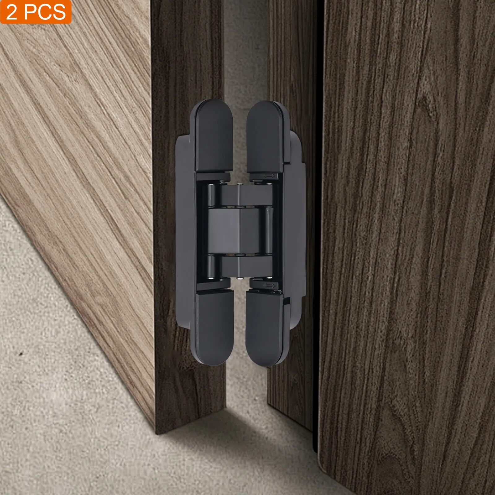 Łatwe w montażu i czyszczeniu czarne, niewidoczne zawiasy do drzwi - kompletny zestaw akcesoriów i angielski schemat montażowy, osłony przeciwpyłowe.