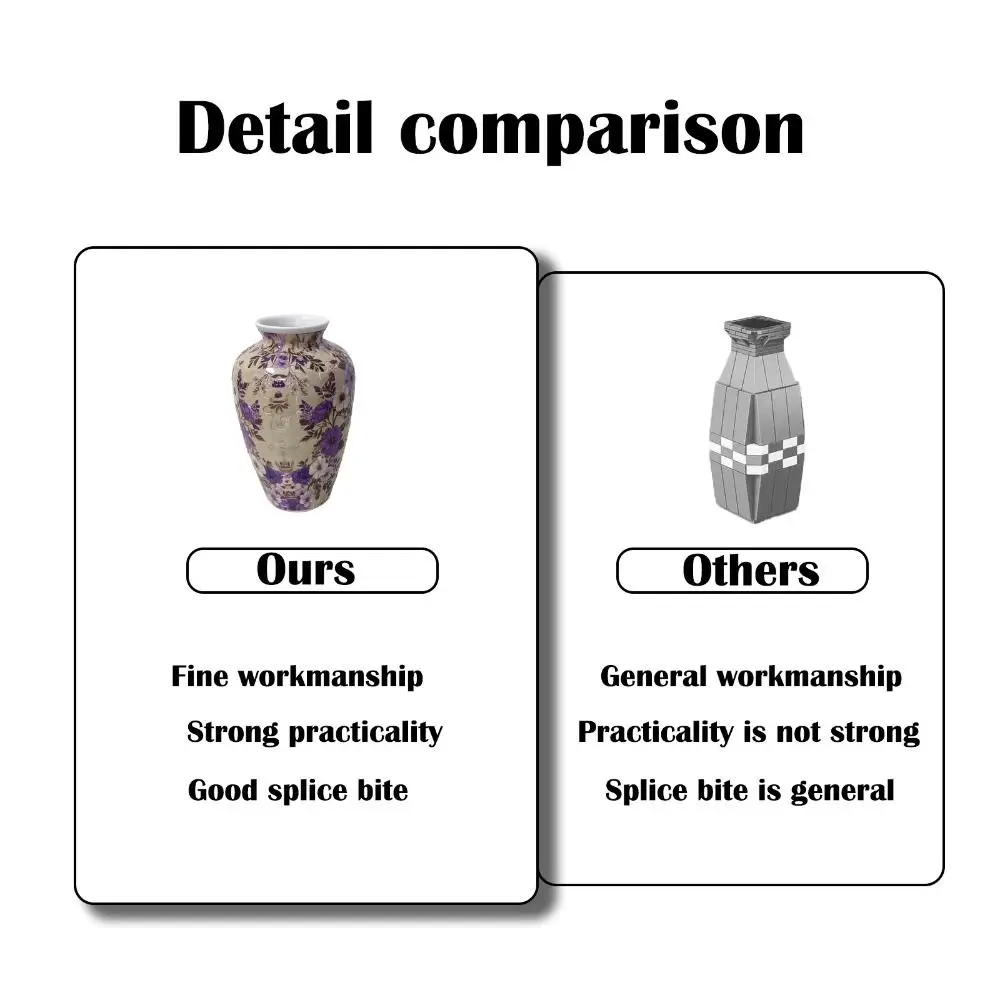 

Creative 3D Puzzle Vase DIY Artistic Flower Vase Jigsaw Arrange Flowers Waterproof Flower Arrangement Vase Housewarming Gift