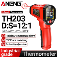 Infrared Thermometer Non-Contact -50~600℃ IndustrialTemperature Gun VA Reverse Color Screen Tester Meter Pyrometer Tools TH203