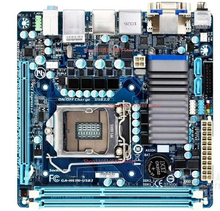 For Gigabyte GA-H61N-USB3.0 Main Board 1155 Pins ITX